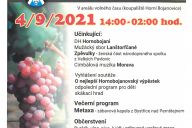 Hornobojanovské vinobraní 4.9.2021 od 14:00 - Areál volného času