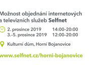 Možnost objednání televizních a internetových služeb od nového provozovatele ve dnech 2.-5.12.2019