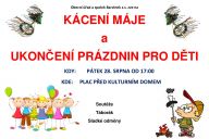 Kácení máje a ukončení prázdnin pro děti - 28.8.2020 od 17:00 plac před KD