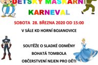 Dětský maškarní karneval - sobota 28.3.2020 od 15:00