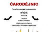 PÁLENÍ ČARODĚJNIC-ÚTERÝ 30. DUBNA OD 17:00 HOD. NA HŘIŠTI