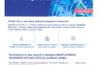 Zjištění zájmu o optickou internetovou přípojku k Vašemu domu Plánovaný start zatím předpokládáme od 7.7.