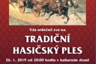 TRADIČNÍ HASIČSKÝ PLES 26.1.2019